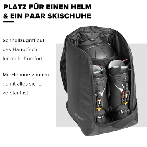 ATOMIC Boot & Helmet Bag Rot/Hellrot I Wasserabweisende Tasche für Skischuhe & Helm I Skitasche für Skischuhe/Skihelm mit Polsterung I Auch als Fußballtasche für die Fußballschuhe nutzbar