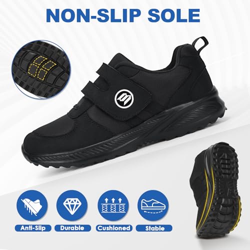 Image of Diabetic Shoes for Women Men Extra Wide Shoes for Swollen Feet Adjustable Orthopedic Shoe Non Silp Neuropathy Walking Shoe for Elderly Foot