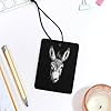 Funny Donkey Car Air Freshener Automotive Aromatherapy Tablets Hanging Scented Cards Rearview Mirror Square #3