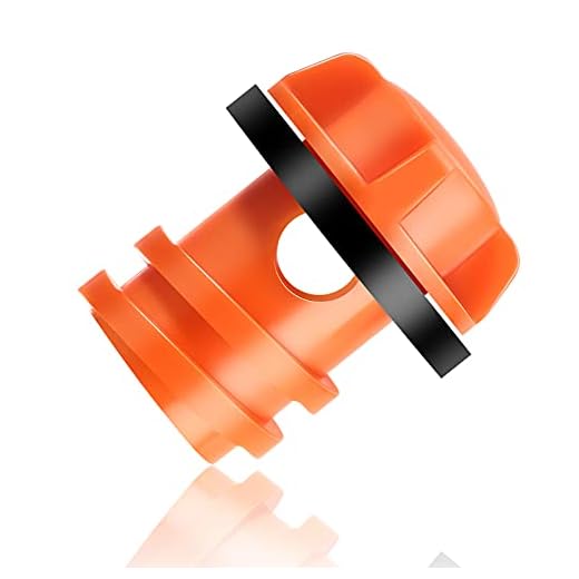 Honoson Cooler Drain Plugs Replacement Compatible with Most Rotomolded Coolers Including Most Major Brands Drain Plugs with Leak-Proof Design (Orange)
