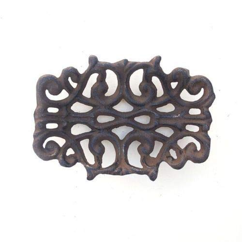 Midwest Craft House Cast Iron Soap Dish ~ Rustic Brown Victorian Filigree #TOP1