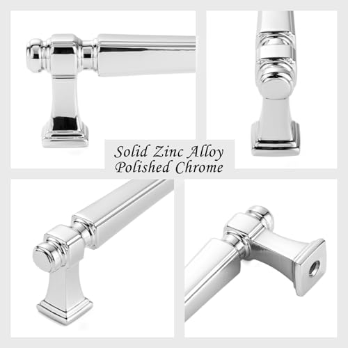 ASKANO 5 Inch Polished Chrome Cabinet Pulls 10 Pack French Style P2501 by ASKANO - Used condition - Image 5