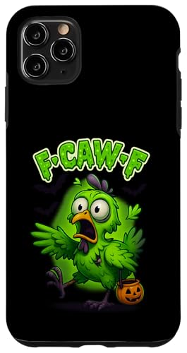 F-Caw-F Funny Chicken FCAWF ユーモア 引用句 ルースター ミーム F-Caw-F スマホケース iPhone 11 Pro Max 用