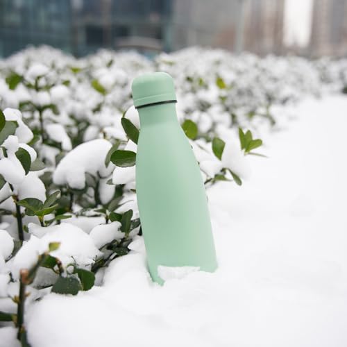 Image of Konokyo Insulated Water Bottles,12 oz Double Wall Stainless Steel Vacumm Metal Flask for Sports Travel,Macaron Green
