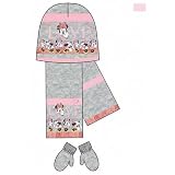 Disney Minnie Mouse Minnie Mütze, Glitter, 2 Stück, Unisex, Rosa oder Grau, zufällig (Mehrfarbig), Einheitsgröße