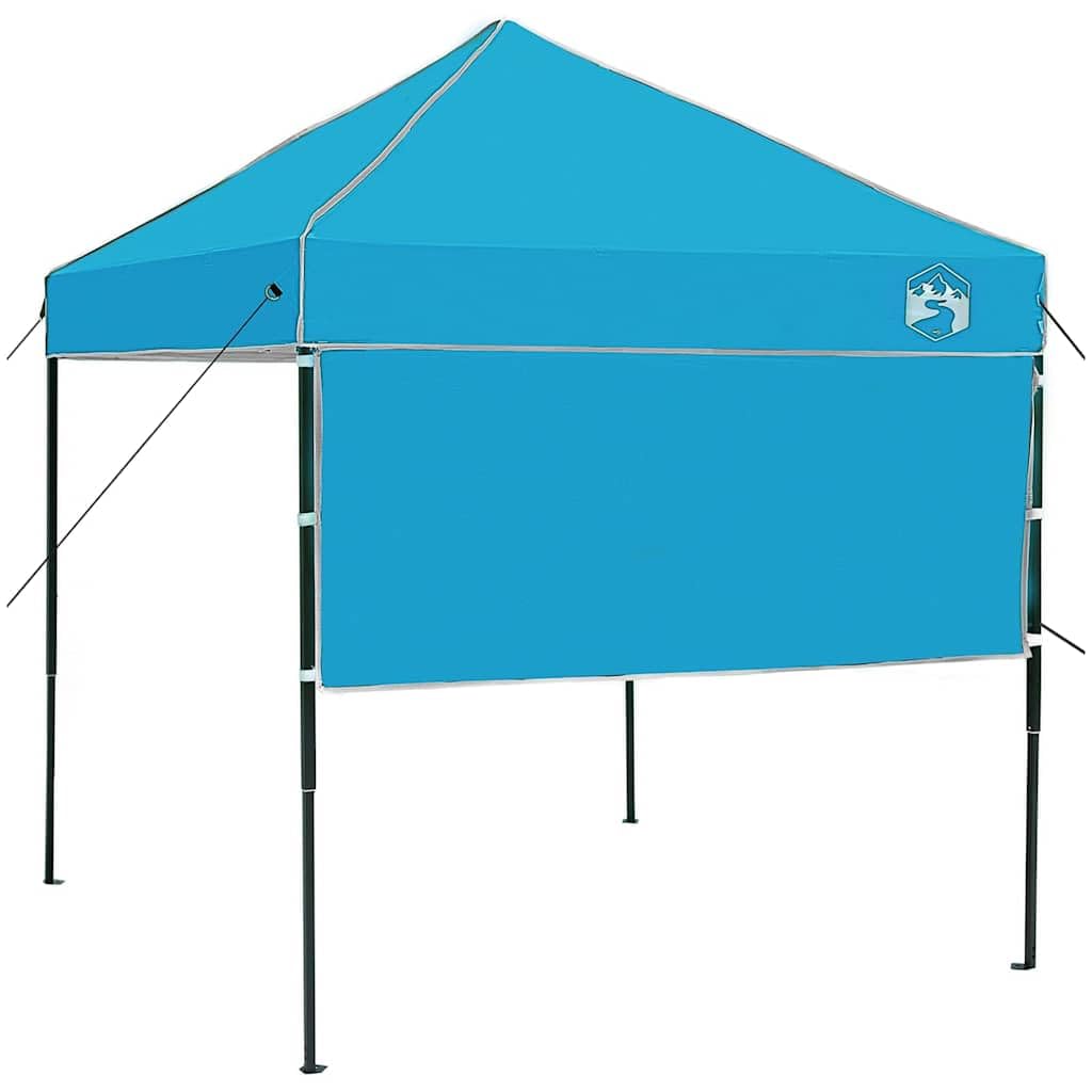 Faltpavillon Blau 194 x 194 x 251 cm Pop-up Zelt Garten | Flexibler Schattenspender mit Höhenverstellung für Terrasse, Gartenpartys und Events im Außenbereich.