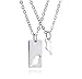 GuDeKe Mère Fille Puzzle Épissure Alliage Oiseau Animal Collier Pendentif avec chaîne pour Les Femmes, Ensemble