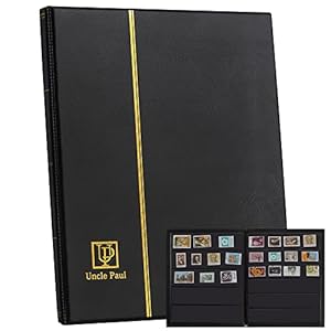 Uncle Paul Briefmarkenalbum AS03MX1BK 120 Fächer