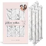 Kitsch Satin Pillow Rollers - Soft Hair Rollers to Sleep In | Heatless Soft Curlers for Voluminous Hair | Flexible Hair Curlers for All Hair Types | Flexible Rollers, 6pc (Marble)