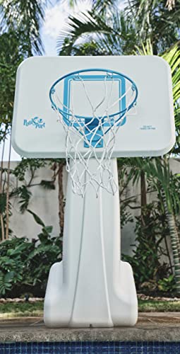 Dunn-Rite Products 13.5 Inch Poolsport Rim555 Outdoor Stainless Steel Swimming Pool Backboard Replacement Basketball Hoop Rim For Adults And Kids, Light Blue #TOP3