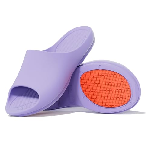Image of KENROLL KM228 Non Slip Shower Shoes, Arch Support EVA Slides | rubber anti-slip outsole, cushioned sole, side drainage, toe protection, ideal for seniors adults family, bathroom pool beach
