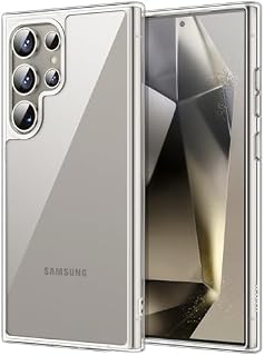 JETech Etui do Samsung Galaxy S24 Ultra 5G, Nie Żółknie Odporny na Wstrząsy Pokrowiec Ochronny, Odporne na Zarysowania, Twardy Tył PC (Przezroczyste)