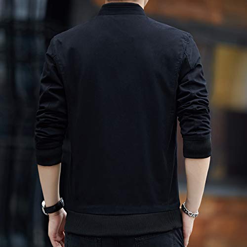 Mens Casual Windbreaker Outerwear Cotton Lightweight Jackets4