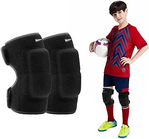 EULANT Volleyball Knee Pads,Soft Protective Knee Supports for Kids/Juniors/Adults, Adjustable Knee Protector for Dance Rugby Cycling Ski Skate Martial Arts Wrestling Scooter MTB Pilate Work