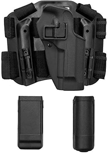 Fondina Beretta 92 Drop Leg, CQC Serpa Gamba Destra Drop Coscia Pistola Holster Magazine e Custodia Torcia per Beretta 92 96 M9 M92