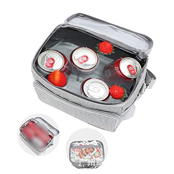 MJWDP Matlådepåse med rismatsäck Vattentät isoleringspåse Bärbar matkasse av aluminiumfilm (Color : Blue,White, Size : 25x16x21CM)