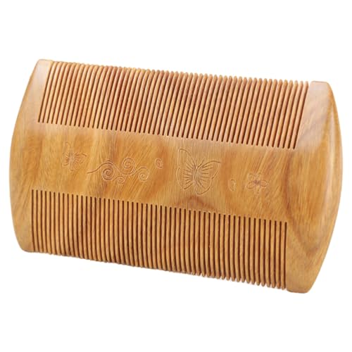 SOESFOUFU Beard Care Wooden Comb Men's Styling Tool Pocket Comb for Men Grooming Travel-friendly Double Rows Natural Oil Spread