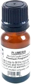 10ml - .33oz Full Strength Plumeria Long Lasting Fragrance Oil Tropical Floral Aroma with Built in Dropper for Warmers Burners Diffusers with Built in Dropper