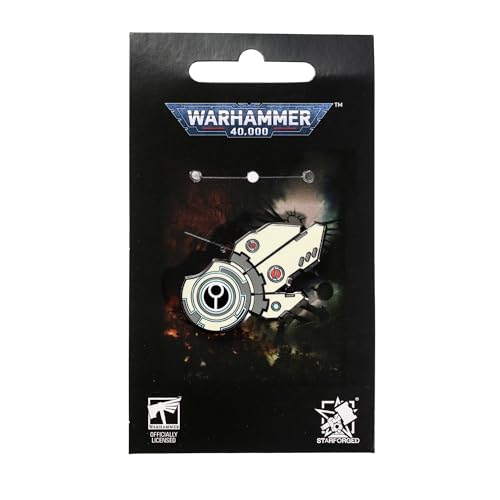 Starforged Warhammer 40K T'au Empire Riptide Shield Generator Broche pour homme, Acier allié Zinc, Pas de gemme – vue 5