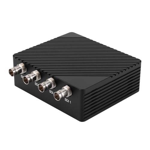 Maksedfish Thunderbolt 3/4 USB4 Video Capture Card 4-Channel SDI, Quad 3G-SDI Input Up to 1080P 60FPS for Live Streaming of Gaming, Legal proceedings, conferences Live Broadcast