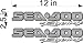 Sea-Doo grey Racing Decal Pair