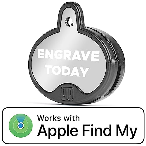 Yip Smart Tag Id Tag And Finder - Works With Apple Find My, Oval, Silver #TOP1