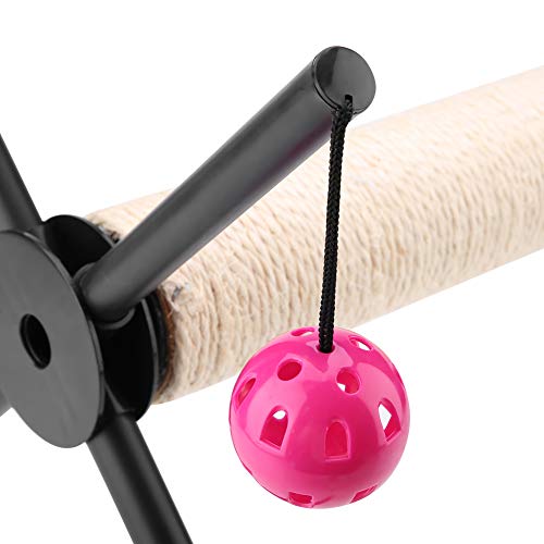 Rascador Multifuncional para Gatos con 4 Pelotas de Cascabel miniatura 3
