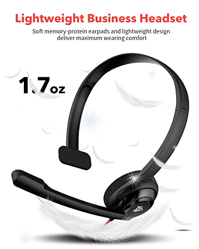 Nubwo Usb Headset With Microphone Noise Cancelling &Audio Controls, Super Light, Ultra Comfort Computer Headset For Laptop, Pc, Skype, Zoom, Webinar, Call Center, Home, Office #TOP5