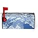 Snow Mountain Oil Painting Mailbox Cover for Outdoor Decor Magnetic Strips Unique and Practical Design for All Seasons 25.5x21 in