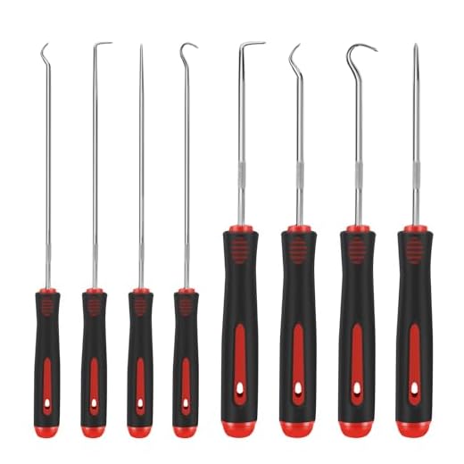 Vutim 8 Piece Automotive Tool, Pick Set, Precision Oil Seal Pick Tool, Mechanical Device Pick for Lock Pick Set, Lock Keys, Pick to Remove Hoses and Gaskets, Pick, Seal Puller