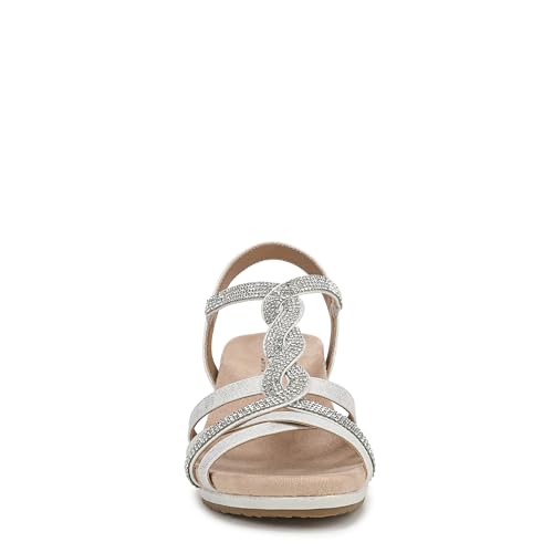 LifeStride Women's Miami Wedge Sandal, Silver Metallic, 8.5 Wide by LifeStride - Image 2