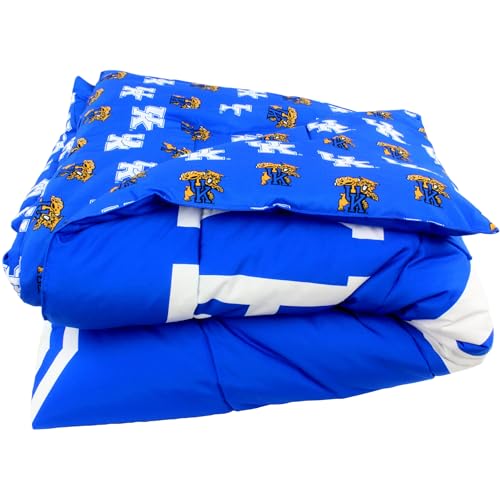 Image of College Covers Everything Comfy Kentucky Wildcats Reversible Big Logo Soft and Colorful Comforter, Queen