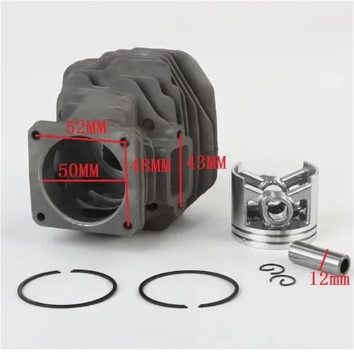 Cilindro de 50 mm de alta resistencia para motor de cortadora de madera MS 440 3