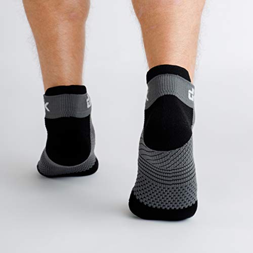 Mens Running Socks -Work Athletic Blister Resistant Moisture Wicking Quarter Socks for Men Boys Youth Teens - 3 Pairs4