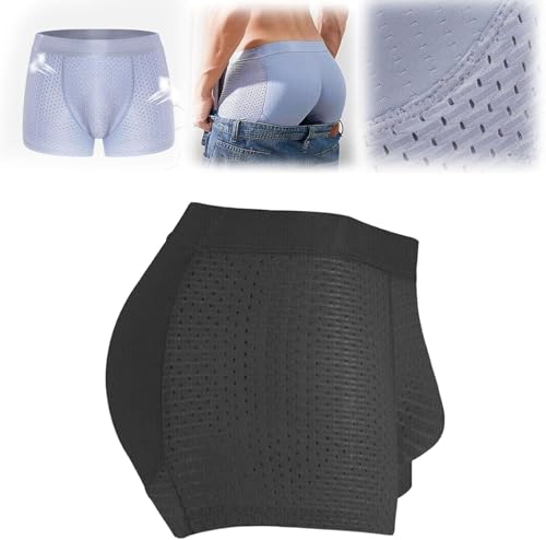 Image of HEADBUTT Nylon Ice Silk Breathable Men's Underwear, Mens Padded Butt Underwear Boxer Shape Enhancer Briefs