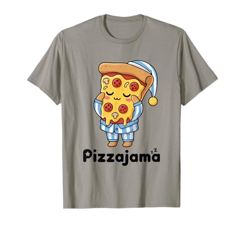 Pyjama Pizza Drôle Dessin Animé Pizza T-Shirt