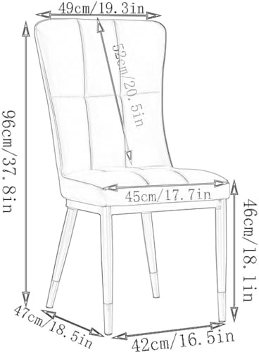 Ensemble de 2 chaises de comptoir résistantes avec structure en métal et assise cuir - 4
