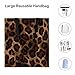 Leopard Print Tote Bag for Women Reusable Handbag Stylish Shopping Grocery Bags Fashionable Everyday Carry Bag