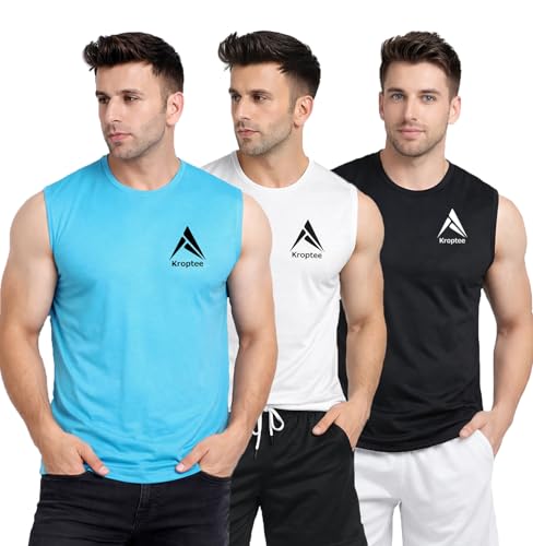 Image of Stylish Vest for Men | Vest for Boys - Perfect for Gym Workouts,| Men's Tank Top Regular fit|Cotton Combo Pack of 3 Sports Vest