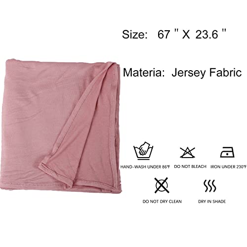 Faticinfa Pinless Instant Jersey Hijab Head Scarf Wrap Ready To Wear Stretch Jersey Turban Head Wraps4