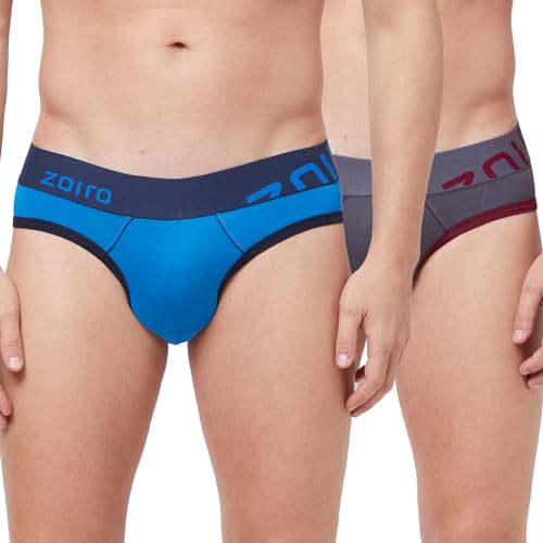Image of Zoiro Men's Brief | Soft Band | Soft No-Marks Elastic | Breathable Innerwear | Pack of 1 | Color May Vary