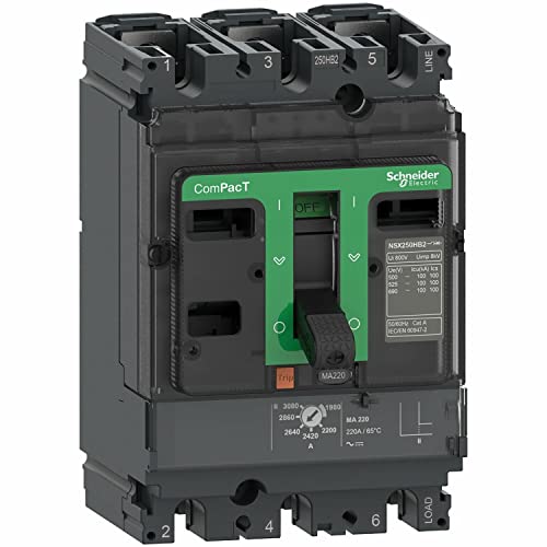 Schneider Electric Disjoncteur Compact 3 PôLes, 100A, Montage Fixe-image