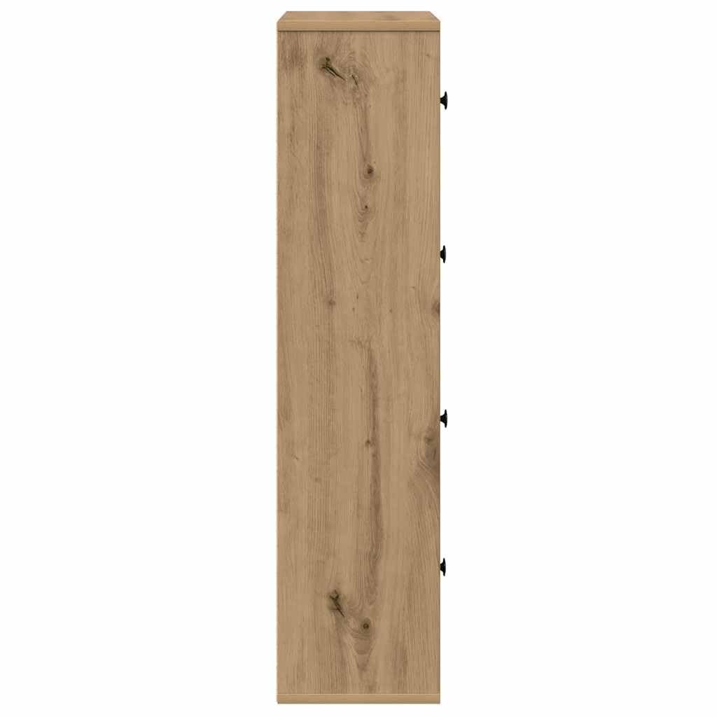 Generisch Bücherregal Artisan-Eiche 60x24x101,5 cm Holzwerkstoff,Möbel,Regalsysteme,Bücherregale Bücherschränke-860399