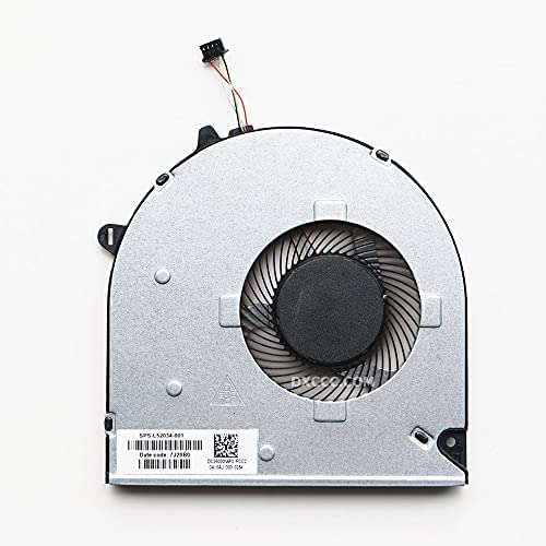 DENGHUXIE L52034-001 Ventilador CPU para HP 250 G8 / 255 G8 / 15s-dy 15s-dy0006tx 15s-dw 15s-dw0002tx 15s-dw0006tx 15-DW0083wm 15-DW1020wm 15-DW1083wm 15s-du 15s-du0002tx TPN-C139 Ventilador CPU Cover