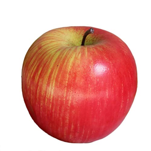 Generic 1 X Decoration Large Artificial Fake Red Apple Reusable Plastic Fruit Home Party Decoration Clever Design