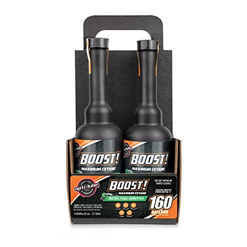 Opti-Lube Boost! Maximum CETANE Formula Diesel Fuel ADDITIVE: 8oz Long Neck Bottles (4 Pack)