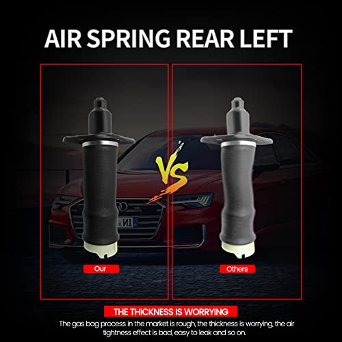 Vigor Rear Left Air Suspension Spring Compatible With 1999-2006 Audi A6 C5 And Allroad Quattro Wagon Car Air Struts, Oem Replace Part Number 4Z7616051A #TOP6