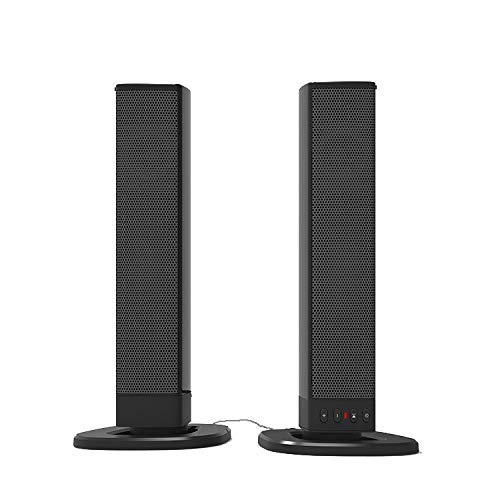 Soundbar, abnehmbare PC-Soundbar, 19-Zoll-2.0-TV-Soundbar, Bluetooth 2.1-PC-Lautsprecher mit tiefen Bässen, 75 dB, 3D-Surround-Sound,