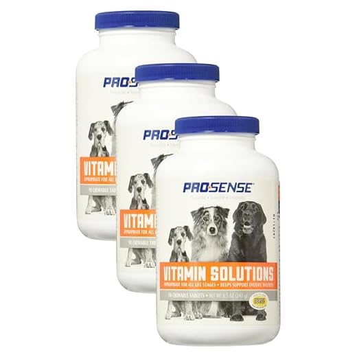 PRO·SENSE Vitamin Solutions 90 Count, Chewable Tablets for Dogs, Helps Support Overall Wellness (Pack of 3)