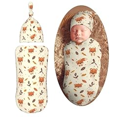 Cute Cartoon Fox Fall Leaf